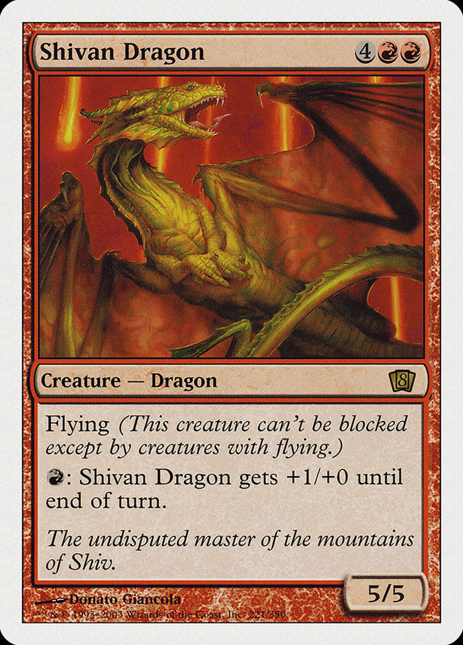 Shivan Dragon [Eighth Edition] | Grognard Games