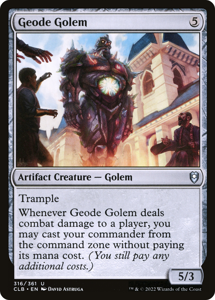 Geode Golem [Commander Legends: Battle for Baldur's Gate] | Grognard Games