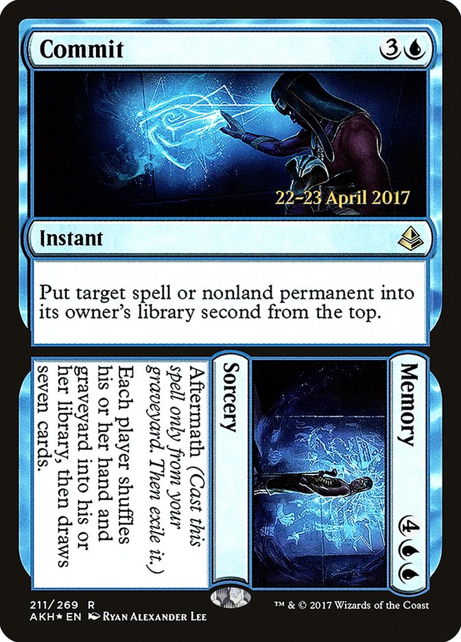 Commit // Memory  [Amonkhet Prerelease Promos] | Grognard Games