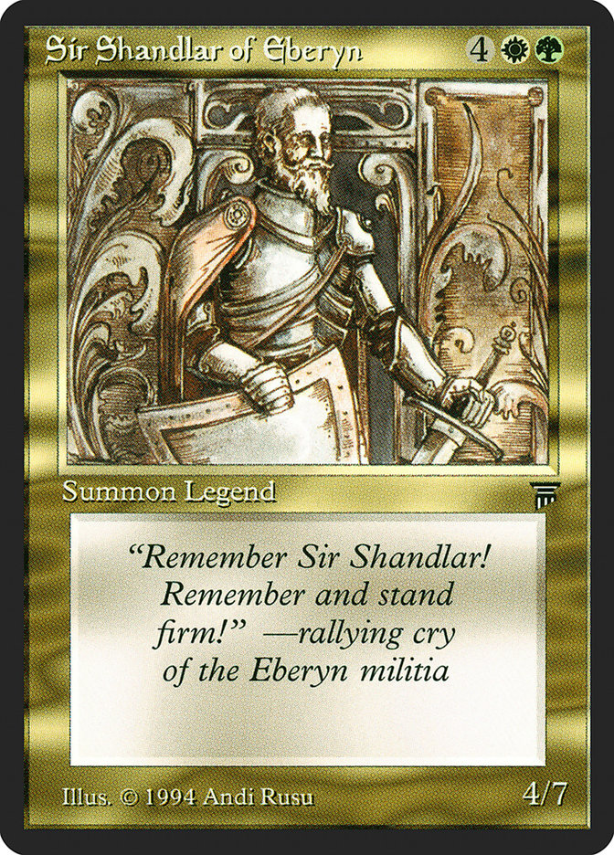 Sir Shandlar of Eberyn [Legends] | Grognard Games