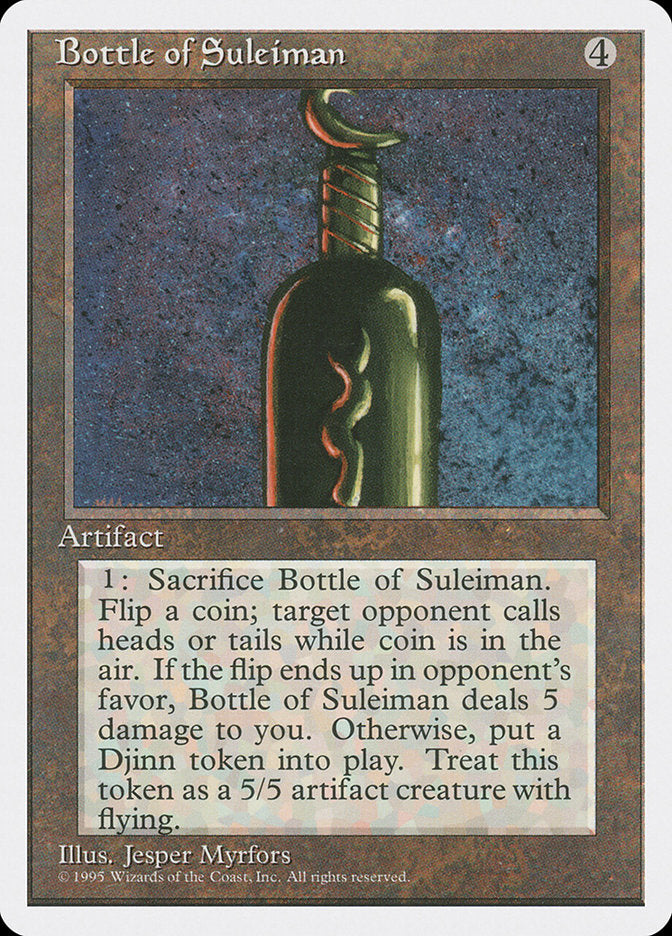 Bottle of Suleiman [Fourth Edition] | Grognard Games