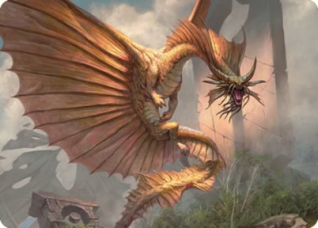 Ancient Gold Dragon Art Card (28) [Commander Legends: Battle for Baldur's Gate Art Series] | Grognard Games