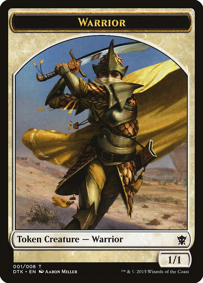 Warrior [Dragons of Tarkir Tokens] | Grognard Games