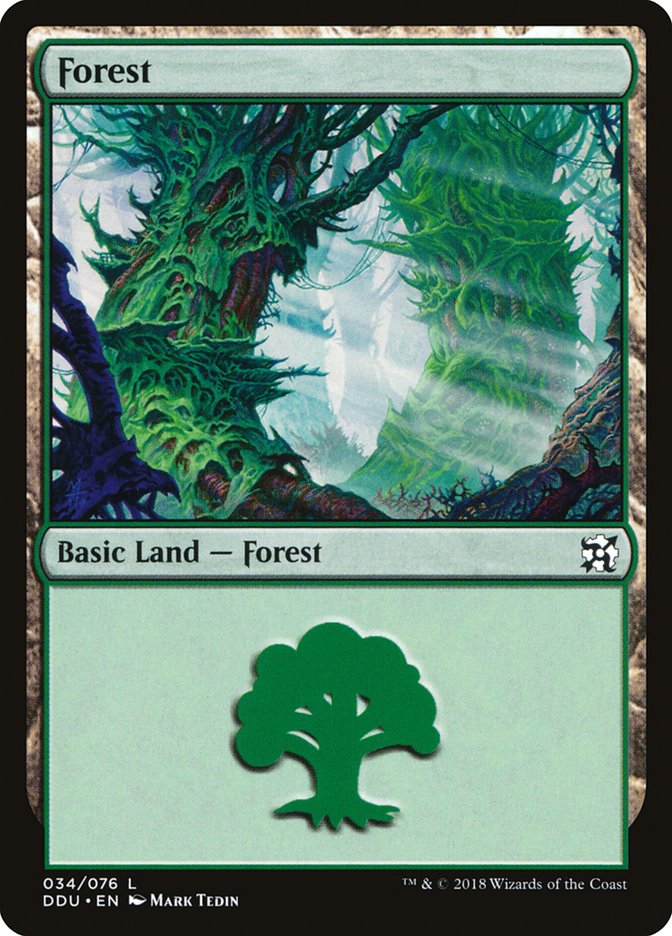 Forest (34) [Duel Decks: Elves vs. Inventors] | Grognard Games