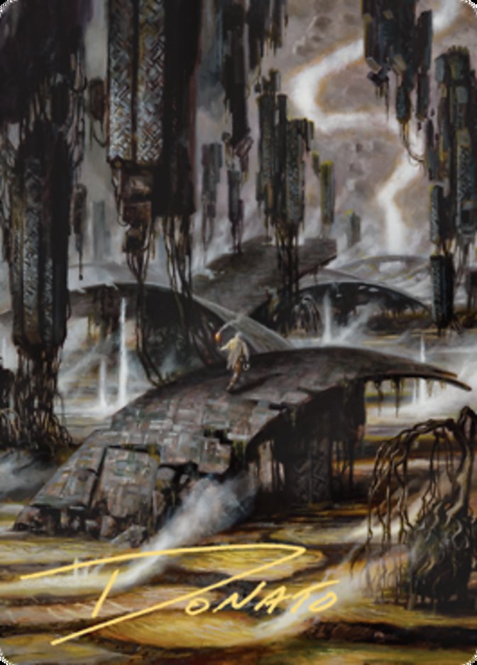 Grimclimb Pathway Art Card (Gold-Stamped Signature) [Zendikar Rising Art Series] | Grognard Games