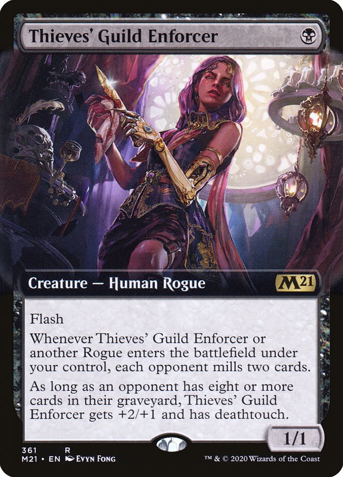 Thieves' Guild Enforcer (Extended) [Core Set 2021] | Grognard Games