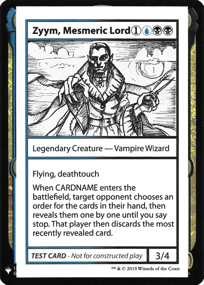 Zyym, Mesmeric Lord [Mystery Booster Playtest Cards] | Grognard Games