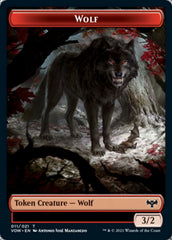 Wolf (011) // Wolf (014) Double-sided Token [Innistrad: Crimson Vow Tokens] | Grognard Games