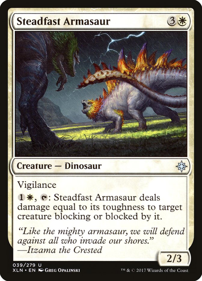 Steadfast Armasaur [Ixalan] | Grognard Games