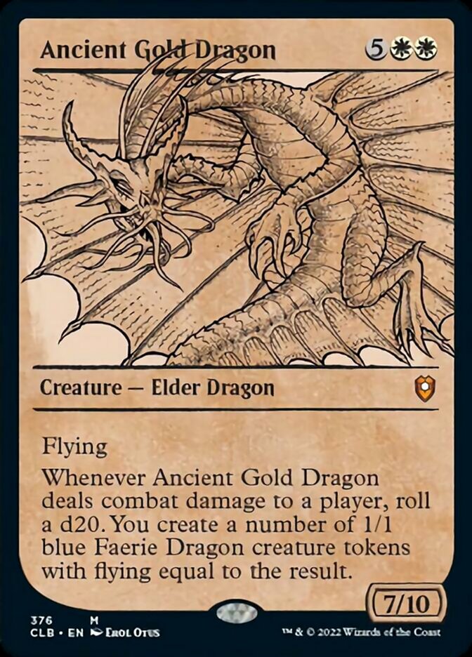 Ancient Gold Dragon (Showcase) [Commander Legends: Battle for Baldur's Gate] | Grognard Games