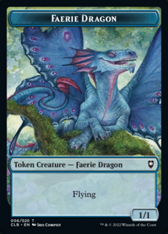 Faerie Dragon Token [Commander Legends: Battle for Baldur's Gate Tokens] | Grognard Games