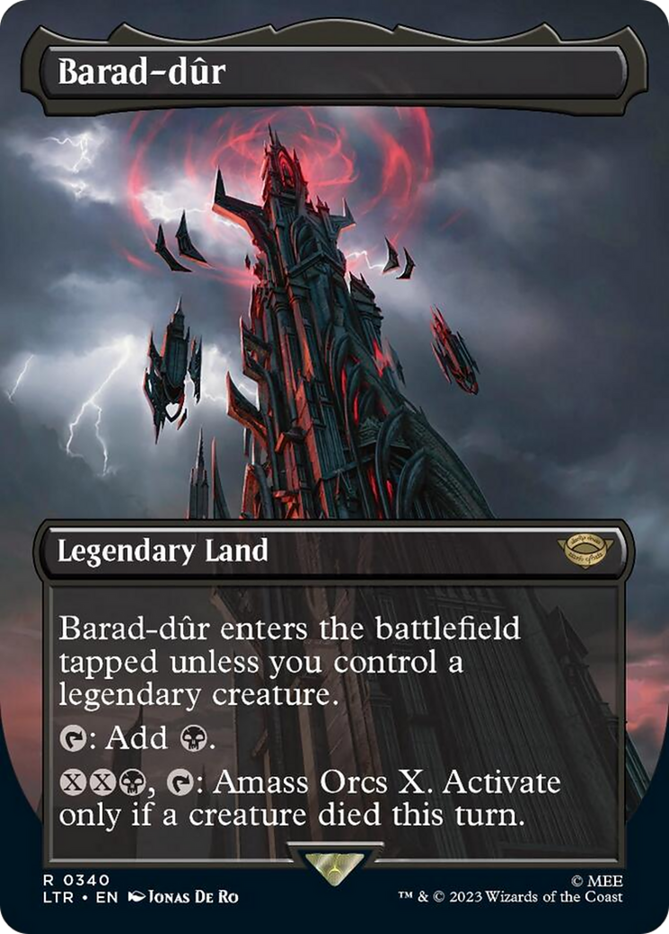Barad-dur (Borderless Alternate Art) (340) [The Lord of the Rings: Tales of Middle-Earth] | Grognard Games