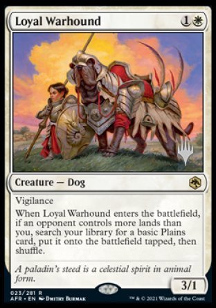 Loyal Warhound (Promo Pack) [Dungeons & Dragons: Adventures in the Forgotten Realms Promos] | Grognard Games