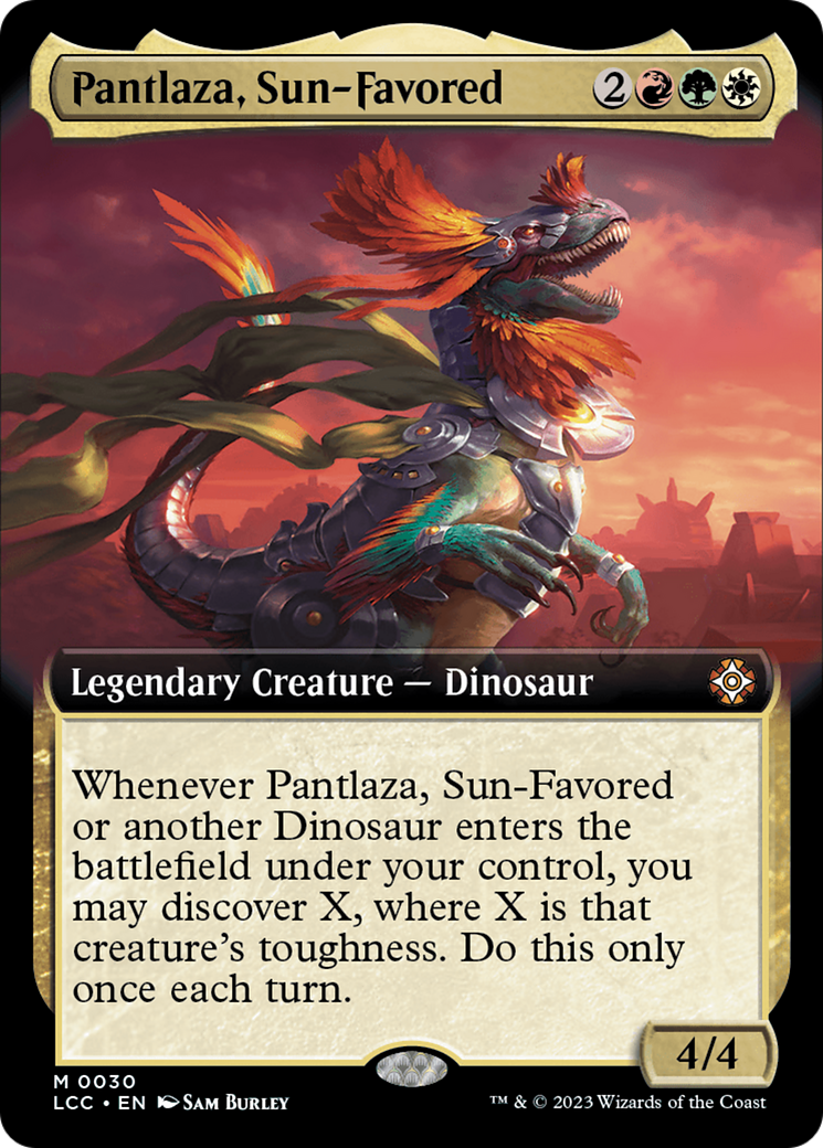 Pantlaza, Sun-Favored (Extended Art) [The Lost Caverns of Ixalan Commander] | Grognard Games