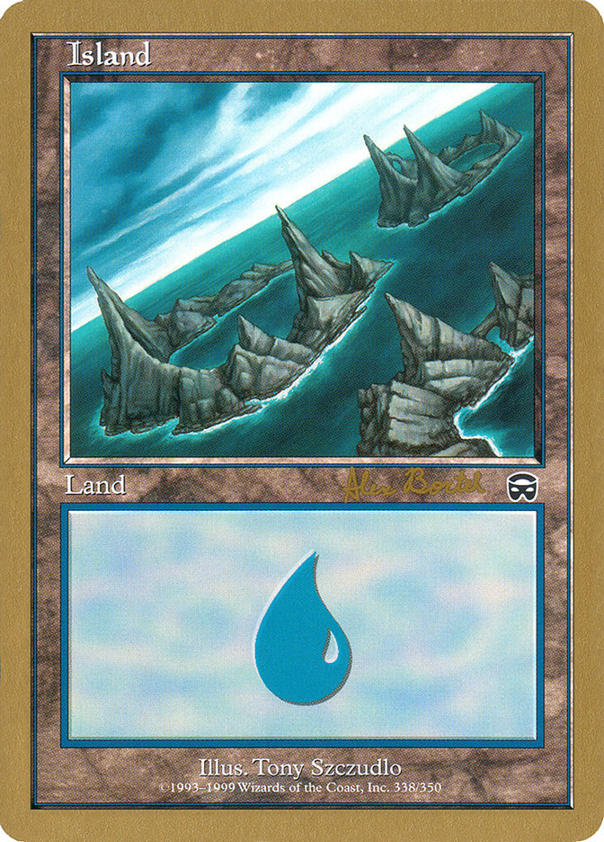 Island (ab338a) (Alex Borteh) [World Championship Decks 2001] | Grognard Games