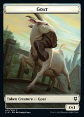 Treasure // Goat Double-sided Token [Commander Legends: Battle for Baldur's Gate Tokens] | Grognard Games