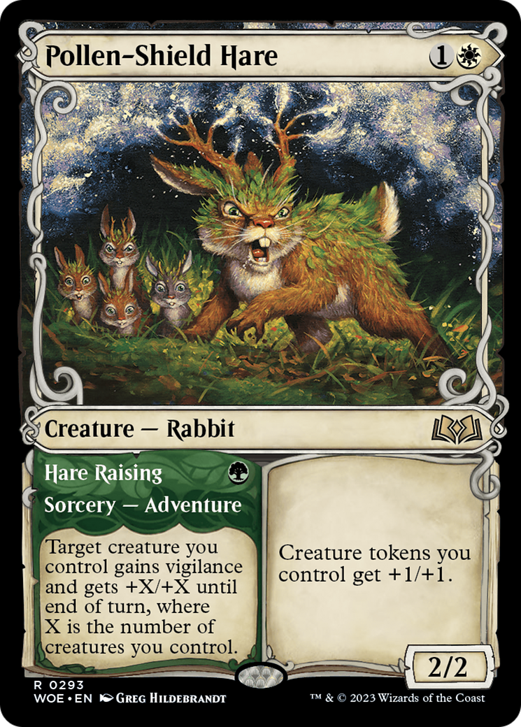 Pollen-Shield Hare // Hare Raising (Promo Pack) [Wilds of Eldraine Promos] | Grognard Games