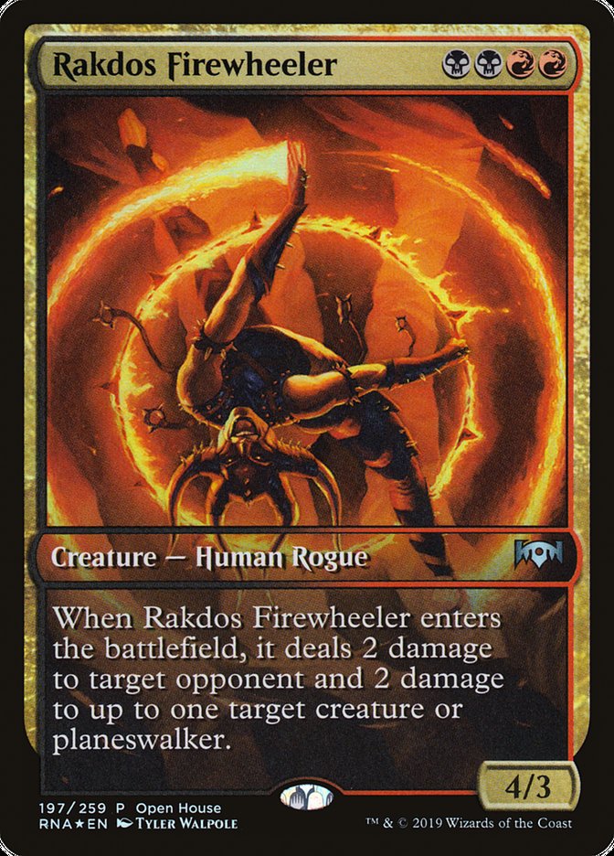 Rakdos Firewheeler (Open House) (Extended) [Ravnica Allegiance Promos] | Grognard Games
