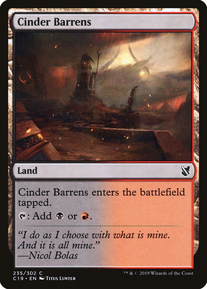 Cinder Barrens [Commander 2019] | Grognard Games