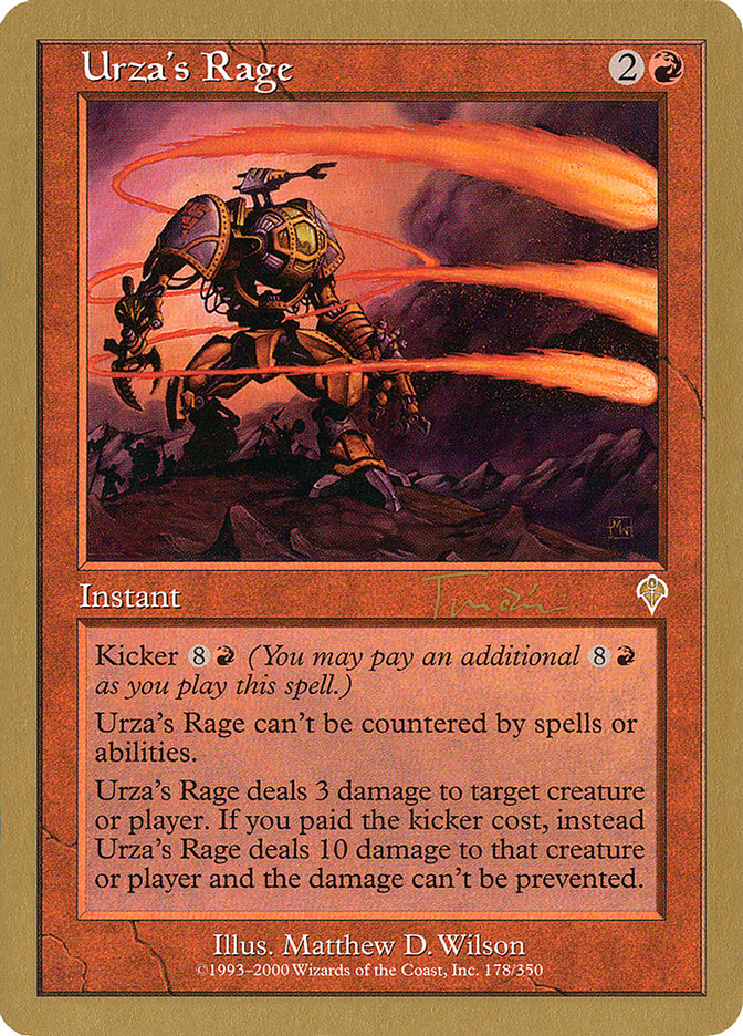 Urza's Rage (Jan Tomcani) [World Championship Decks 2001] | Grognard Games