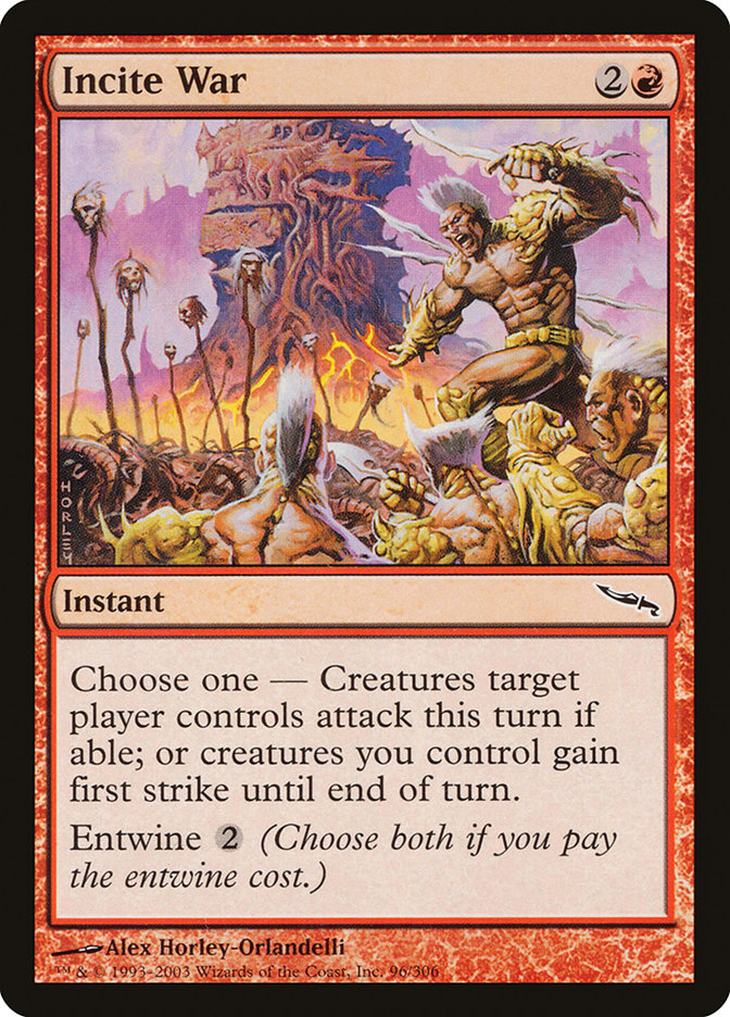 Incite War [Mirrodin] | Grognard Games