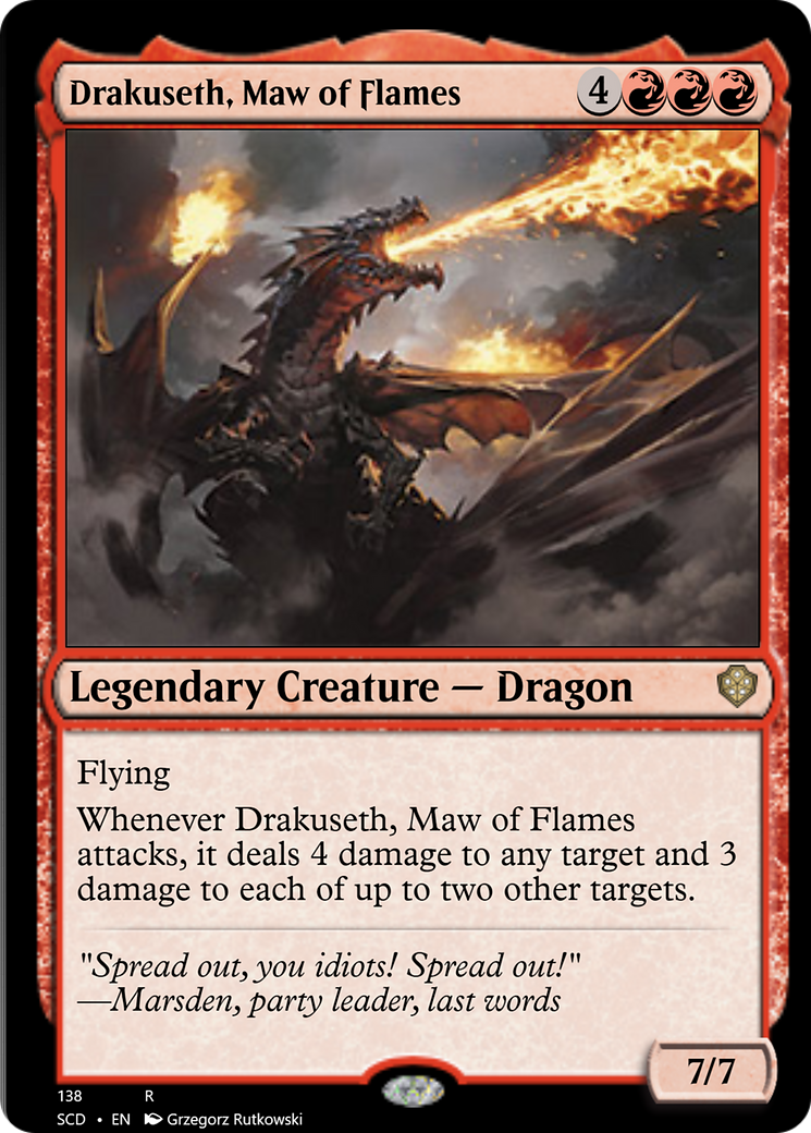 Drakuseth, Maw of Flames [Starter Commander Decks] | Grognard Games