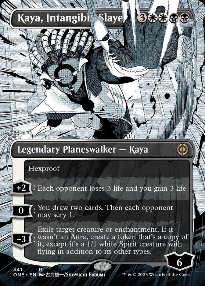 Kaya, Intangible Slayer (Borderless Manga) [Phyrexia: All Will Be One] | Grognard Games