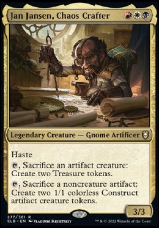 Jan Jansen, Chaos Crafter [Commander Legends: Battle for Baldur's Gate] | Grognard Games