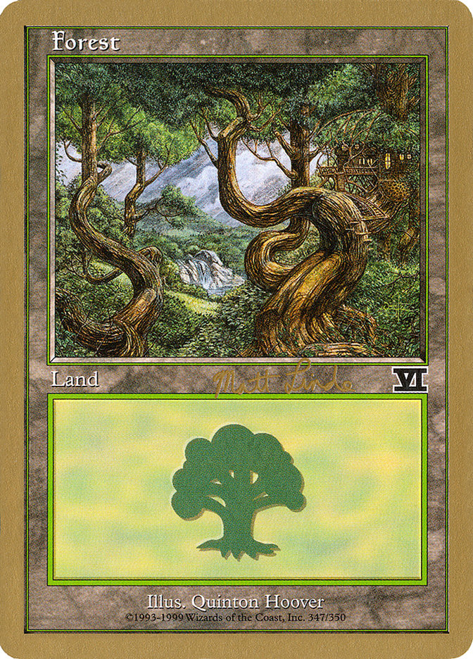 Forest (ml347b) (Matt Linde) [World Championship Decks 1999] | Grognard Games