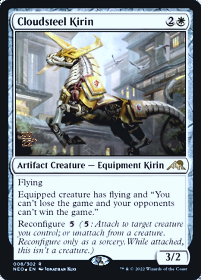 Cloudsteel Kirin [Kamigawa: Neon Dynasty Prerelease Promos] | Grognard Games