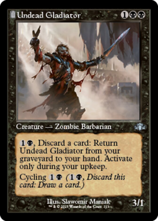 Undead Gladiator (Retro) [Dominaria Remastered] | Grognard Games