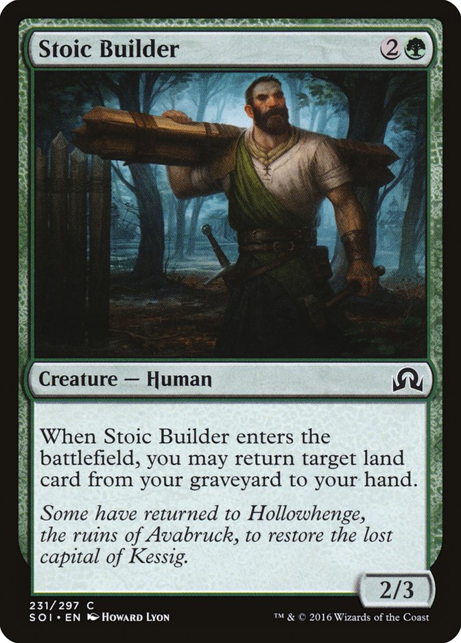 Stoic Builder [Shadows over Innistrad] | Grognard Games