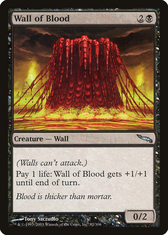 Wall of Blood [Mirrodin] | Grognard Games