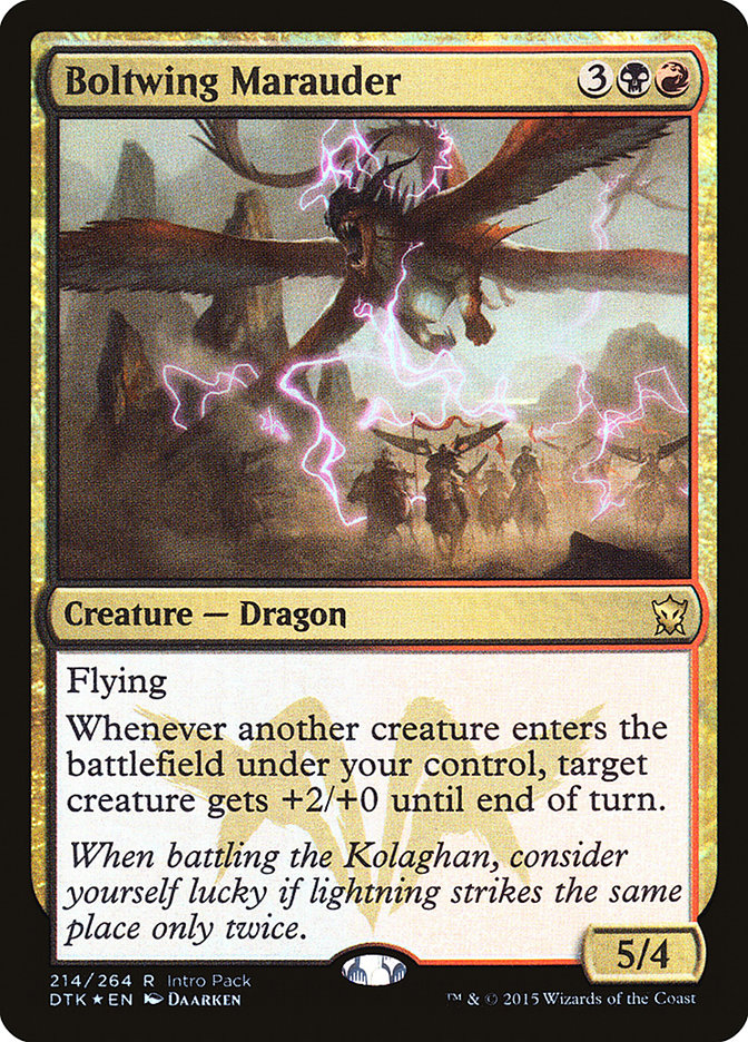 Boltwing Marauder (Intro Pack) [Dragons of Tarkir Promos] | Grognard Games