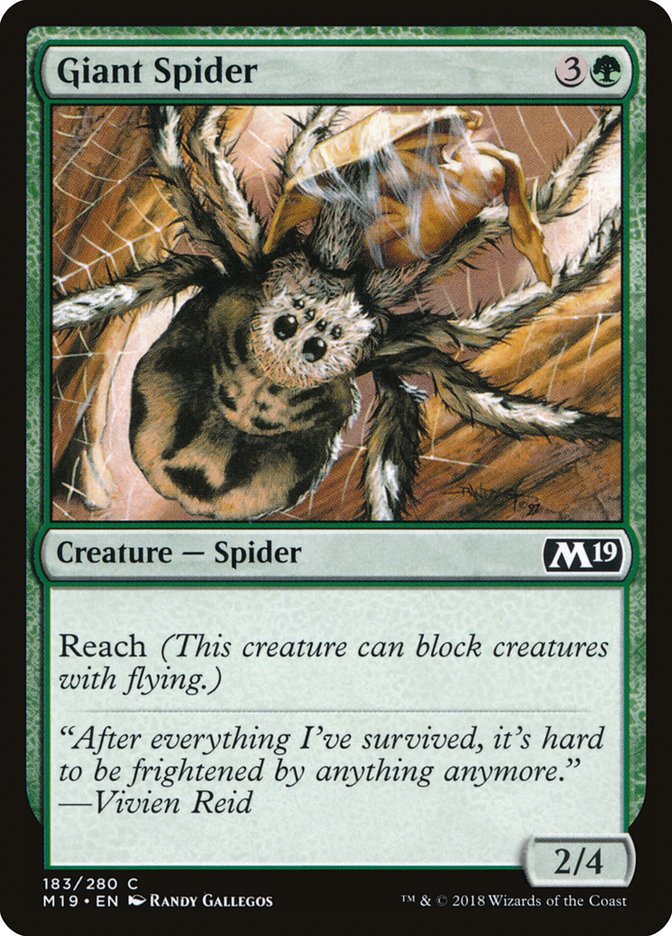 Giant Spider [Core Set 2019] | Grognard Games