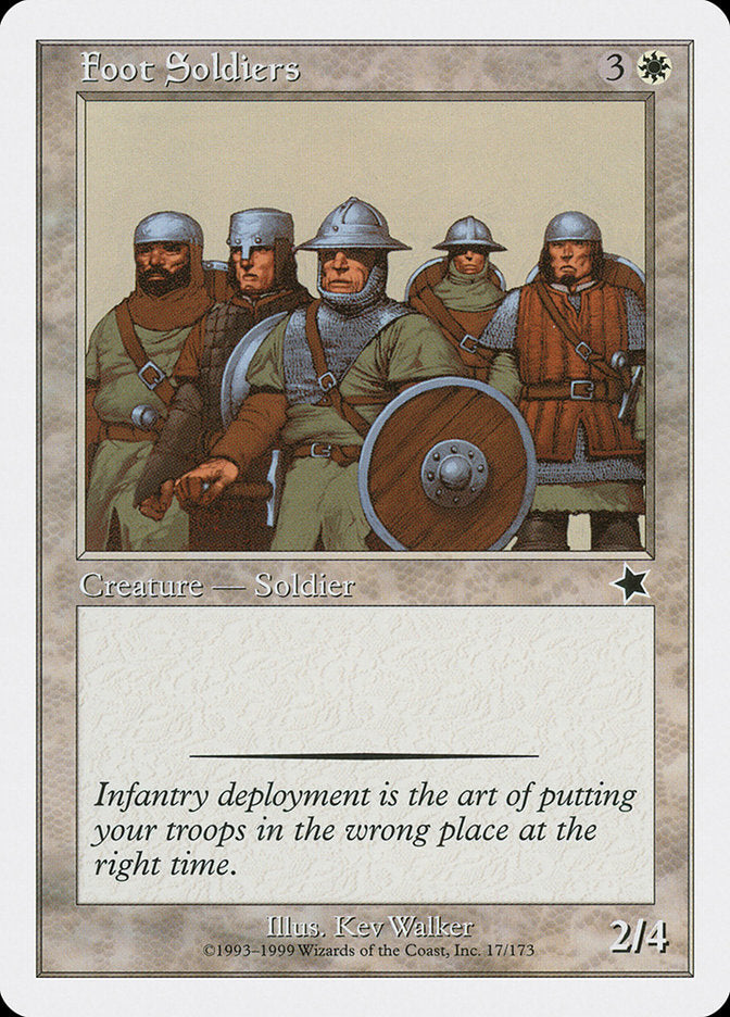 Foot Soldiers [Starter 1999] | Grognard Games