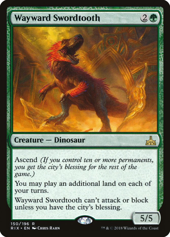 Wayward Swordtooth [Rivals of Ixalan] | Grognard Games