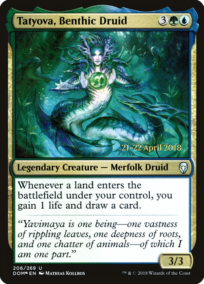 Tatyova, Benthic Druid  [Dominaria Prerelease Promos] | Grognard Games