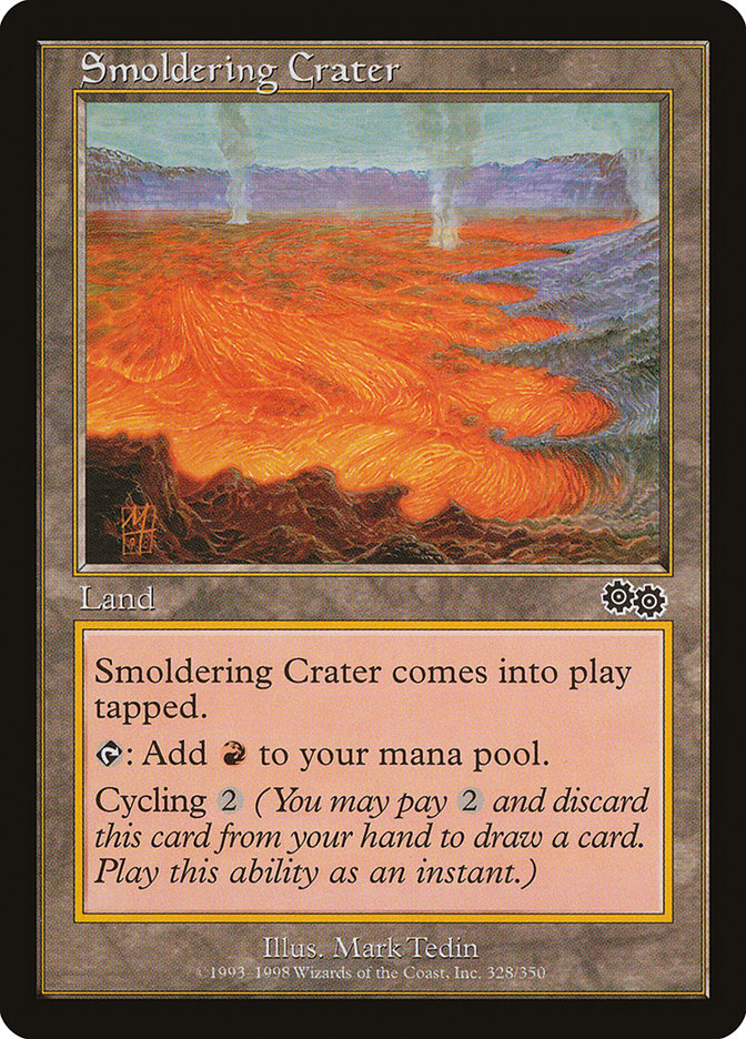 Smoldering Crater [Urza's Saga] | Grognard Games