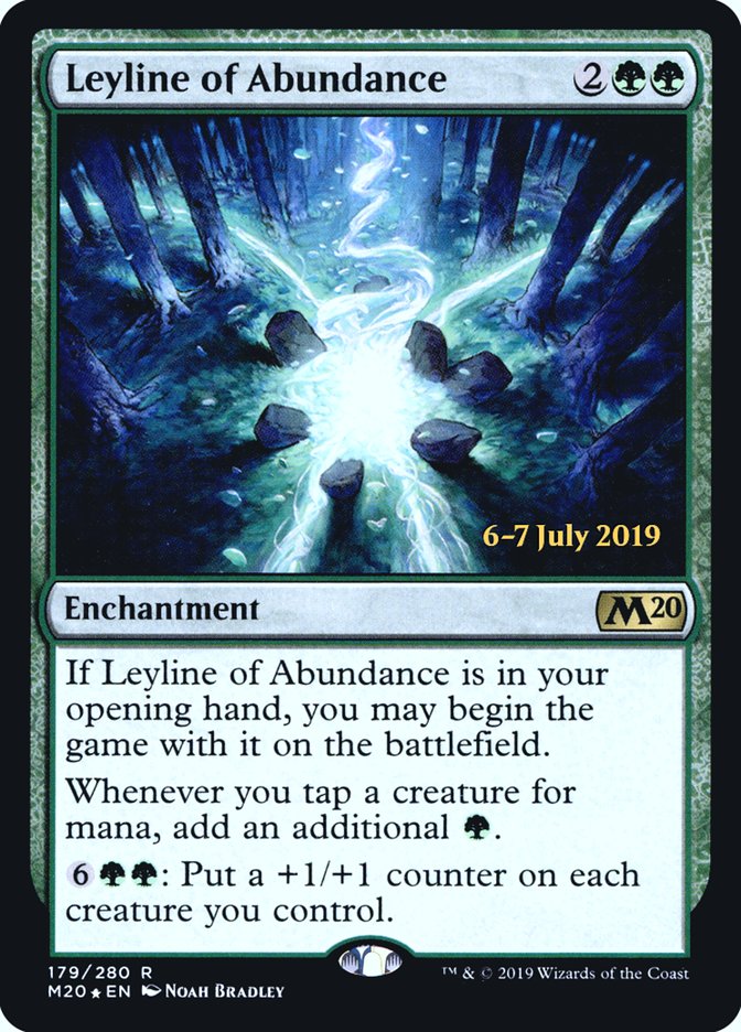 Leyline of Abundance  [Core Set 2020 Prerelease Promos] | Grognard Games