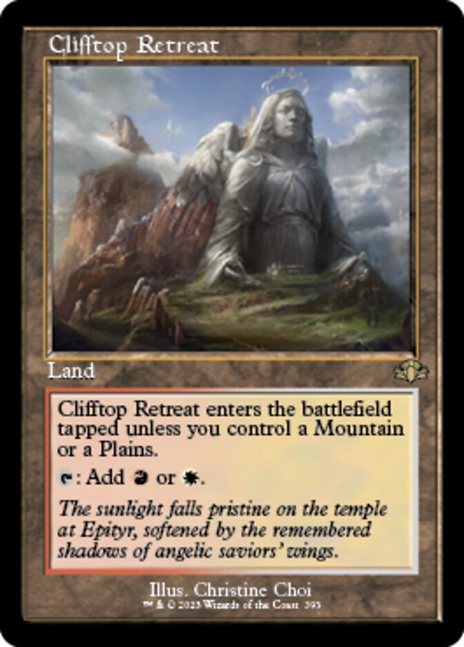 Clifftop Retreat (Retro) [Dominaria Remastered] | Grognard Games