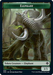 Elephant // Thopter Double-Sided Token [Starter Commander Decks] | Grognard Games