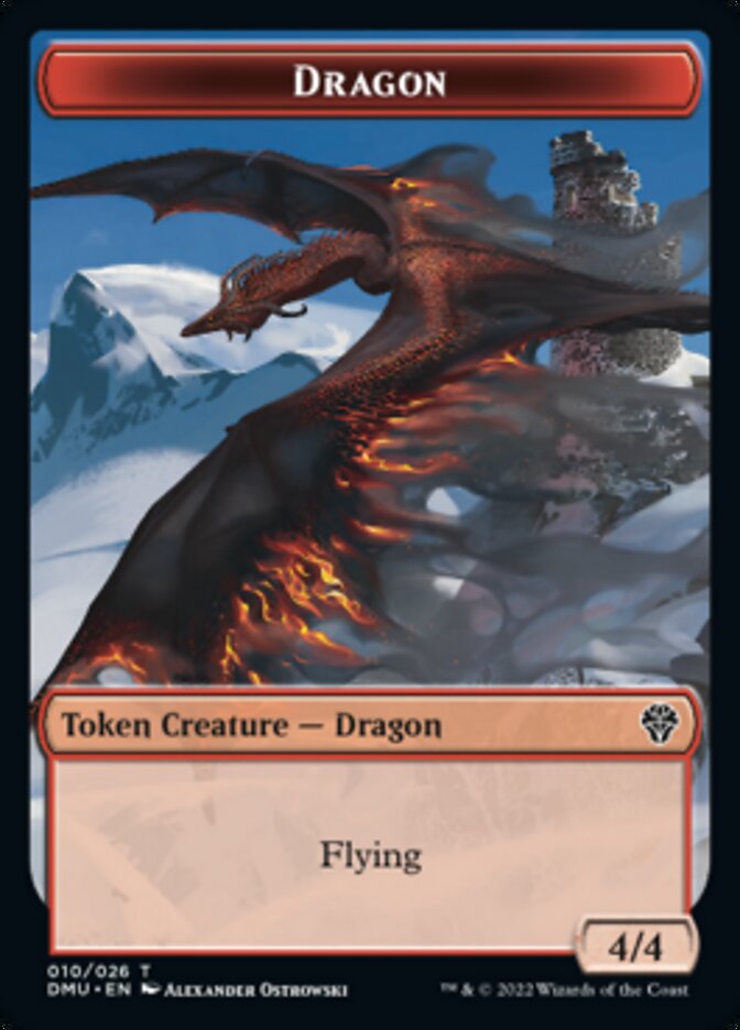 Dragon Token [Dominaria United Tokens] | Grognard Games