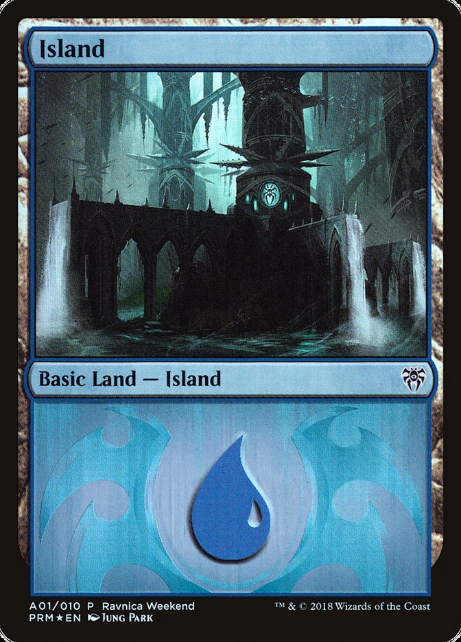 Island (A01) [Guilds of Ravnica Ravnica Weekend] | Grognard Games