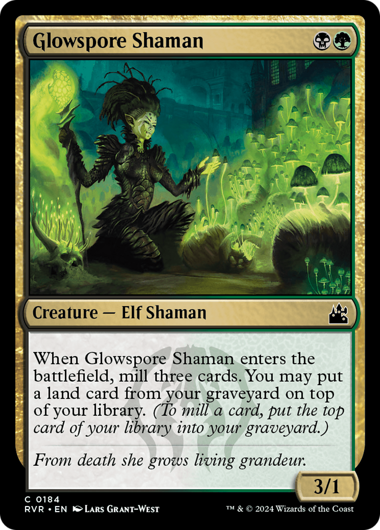 Glowspore Shaman [Ravnica Remastered] | Grognard Games