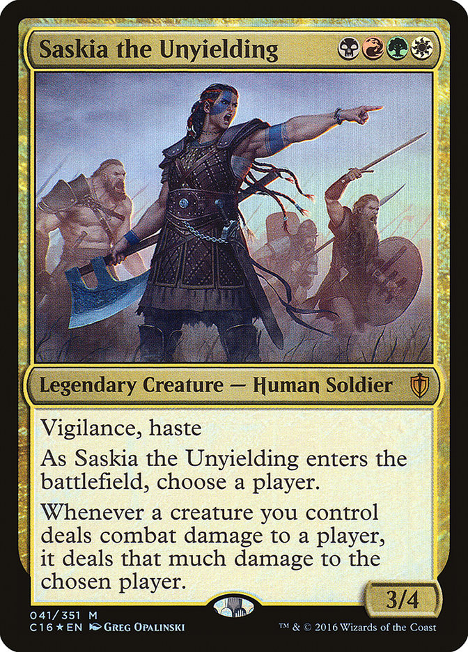 Saskia the Unyielding [Commander 2016] | Grognard Games