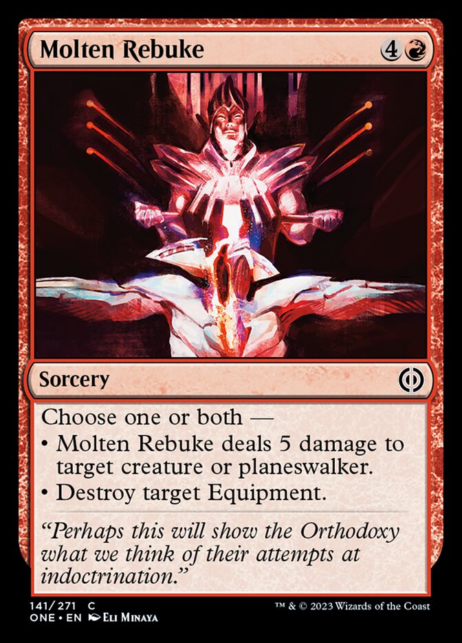 Molten Rebuke [Phyrexia: All Will Be One] | Grognard Games