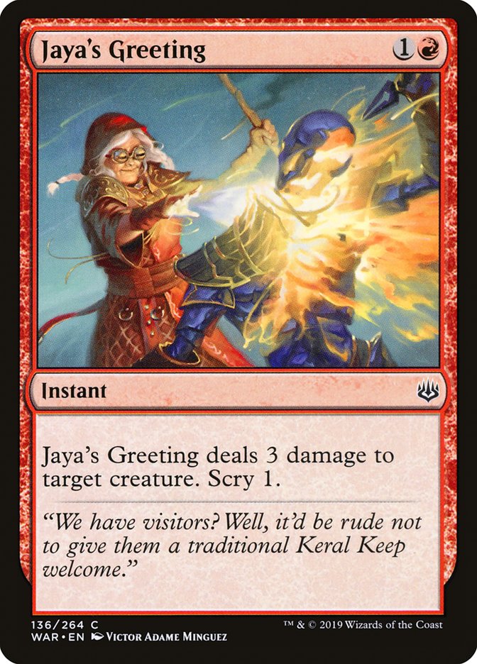 Jaya's Greeting [War of the Spark] | Grognard Games