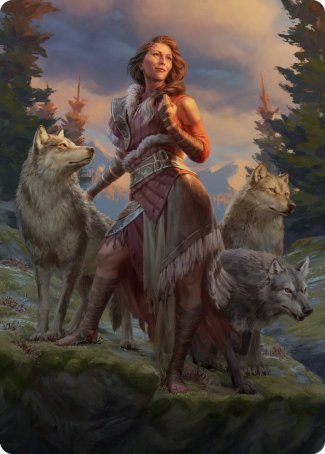 Arlinn, the Pack's Hope 1 Art Card [Innistrad: Midnight Hunt Art Series] | Grognard Games