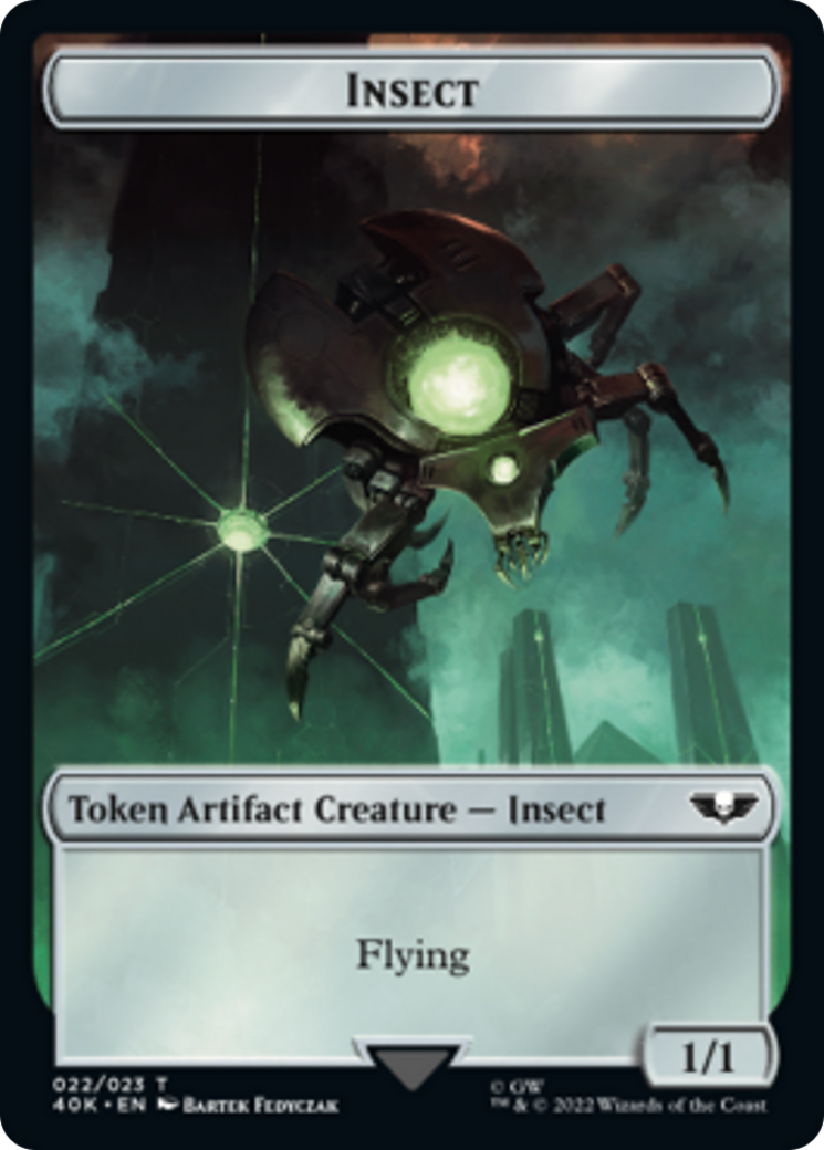 Necron Warrior // Insect [Universes Beyond: Warhammer 40,000 Tokens] | Grognard Games